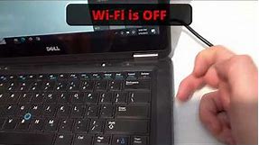How to enable Wi-Fi (Dell Latitude E7440 laptop, Switch on Right side)