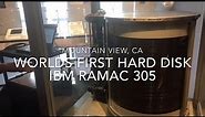 IBM RAMAC 305. World's first hard disk.