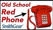 SmithGear Old School 80's Red Desk Phone