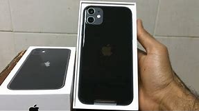 New Apple iPhone 11 (128GB) Black Unboxing