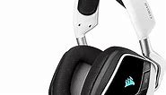 Corsair VOID RGB ELITE Wireless Gaming Headset - 7.1 Surround Sound - Discord Certified - iCUE Compatible - PC, Mac, PS5, PS4 - White