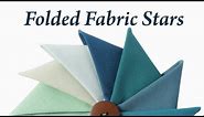 Folded Fabric Stars