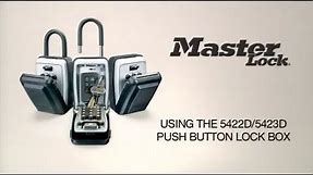 Master Lock 5422D & 5423D Push Button Key Safes