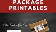 Free Printable Miniature Amazon Packages