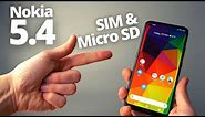 Nokia 5.4 - How to Insert SIM & MicroSD Memory Card
