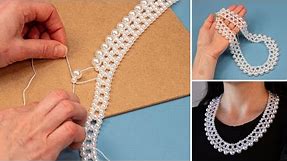 DIY a pearl necklace easily and simply!