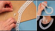 DIY a pearl necklace easily and simply!