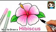 How to Draw a Hibiscus Flower Easy 🌺
