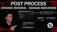 Let's Build the RPG! - 43 – Post Process Material Damage Indicator Effects on Screen – UE5 Tutorial