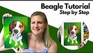 How to Paint a Dog (YOUR DOG) in Acrylics | Beagle Part 1