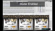Studer A800 Multichannel Tape Recorder Plug-In Demo