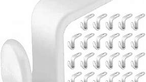 Clothes Hanger Connector Hooks, 60PCS Cascading Clothes Hangers for Heavy Duty Space Saving Cascading Connection Hooks for Clothes Closet, White