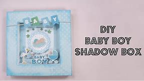 DIY Baby Boy Shadow Box