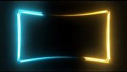 Blue Yellow Neon Lights Background Loop Live Wallpaper 4K 1 Hour