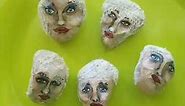 How to PAINT FACES on rocks! SIMPLE, EASY Unique ( & kinda creepy, but cool) KINDNESS ROCKS!
