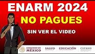 PRE REGISTRO Y PAGO DE DERECHOS EXAMEN ENARM 2024 EN VIVO