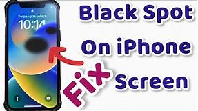 How to Fix black spot on iPhone screen | black ink spot