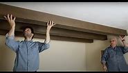 How to install faux wood beams fast and easy