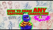 HOW TO Draw Funny Cartoon Characters (Step By Step)! [2019]