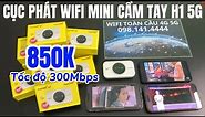 Cục Phát WiFi Mini Cầm Tay H1 5G Giá 850K Tốc Độ 300Mbps Pin 3600mah Chạy Liên Tục 8-10h