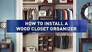 Install a Wood Wall Organizer in Your Closet
