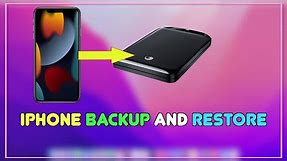 How to Backup iPhone directly to external Hard disk and restore it
