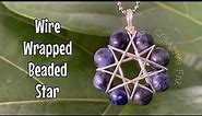 How to wire wrap a beaded star flower - 8 beads! 🌼