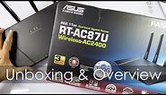 Asus RT-AC87U AC2400 High Performance WiFi Router Unboxing