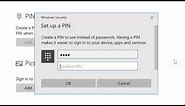 How To Set A Windows 10 Pin Code