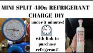 How to charge mini split yourself, DIY 410a refrigerant, save money!