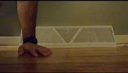 How to Install a Baseboard Vent Cover | Baseboard Diffuser Installation