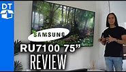 Samsung RU7100 Series 7 75" 4K UHD TV Review & Unboxing