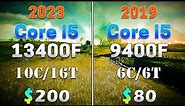 Core i5 13400F (2023) vs Core i5 9400F (2019) | How Big is the Difference?
