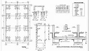 Column And Footing Reinforcement Details, 305212 - Free CAD Drawings