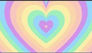 Pastel Heart Background Screensaver Loop 1 Hour 1080p HD