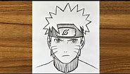 How to draw Naruto step by step || Anime drawing step by step || How to draw anime step by step