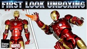Iron Man Mark 3 Threezero DLX Avengers Infinity Saga Figure Unboxing | First Look