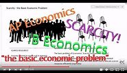 Scarcity, the Basic Economic Problem