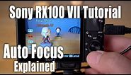 Sony RX100 VII Tutorial - Auto Focus Explained