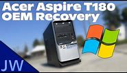 Acer Aspire T180 OEM Recovery (Windows Vista Home Basic)