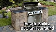 How to Build a BBQ Grilling Station or Grill Surround