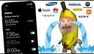 Banana Cat crying but famous phone alarms