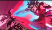 Super Saiyan Blue Goku using Kaio-ken against Hit, Zeno makes his appearance English Dub