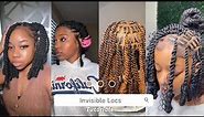 2023~Cute Invisible Locs Hairstyles|Protective style😍💕