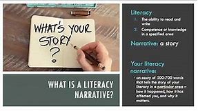 Introduction to Literacy Narratives