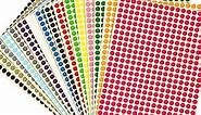 JANYUN Colored Dot Stickers, Small Color Labels Coding Circle Round Coding Dot Labels Stickers (26656)