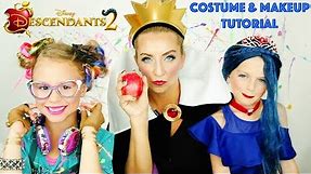 Disney Descendants 2 Evie Cotillion Makeup & Costume Tutorial