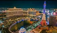 Las Vegas Strip View - Las Vegas Travel | Drone View | 4k