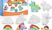 Funto Paint Your Own Unicorn Painting Kit, 13 PCS Arts and Crafts Set for Kids, STEAM Projects Creative Activity DIY Toys Gift for Boys & Girls Age 3+, with 6 Figurines, 6 Paint Pots, 1 Brush