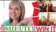 Christmas Minute to Win it Games (Our favorites! All with Dollar Store items!)